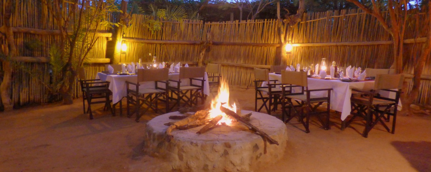 dinner in the boma